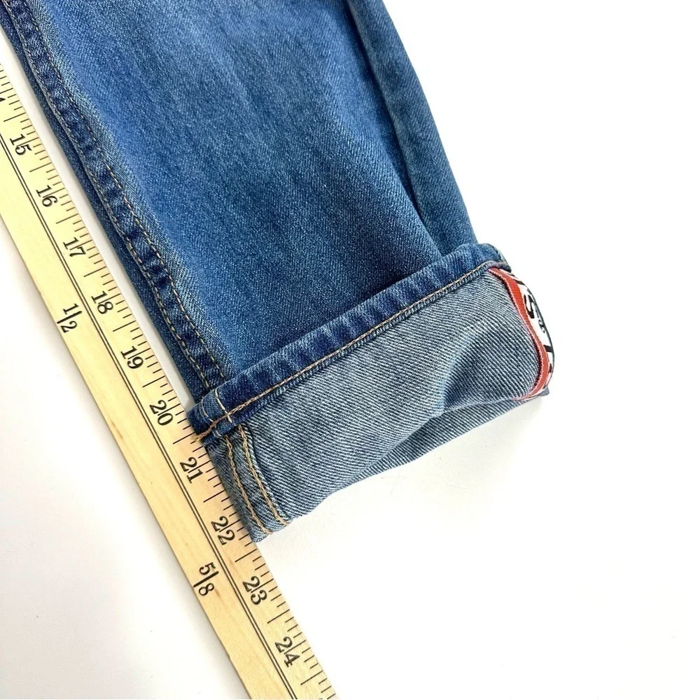 Levi’s Youth Boys Sz 12 Regular 502 REGULAR TAPER Blue Denim Jeans Roll Up Hem